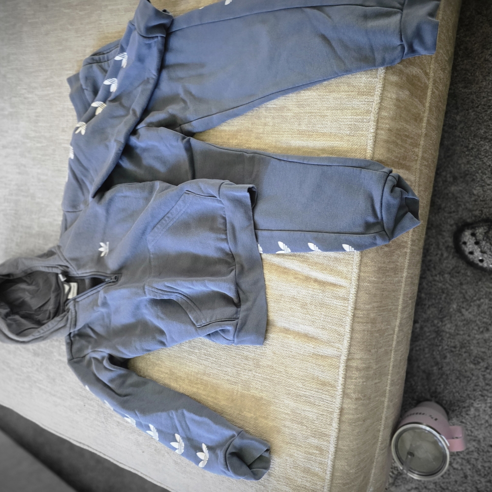 Blue Hoodie and Joggers Set